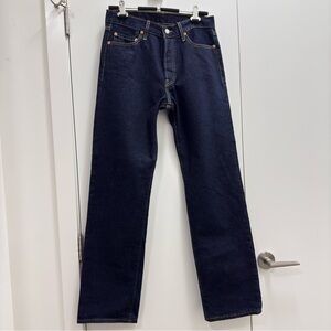 Levi's 501 Men's straight leg Dark Blue Jeans size 30 with inseam 32